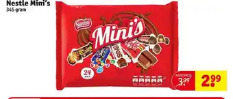 Kruidvat Nestle mini's aanbieding