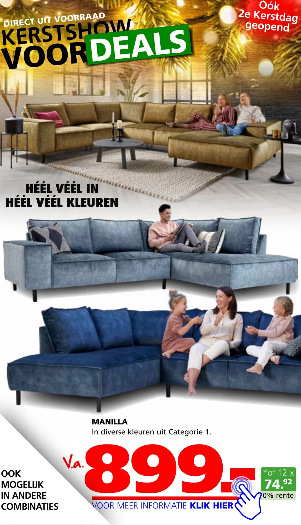 Manilla aanbieding bij Seats and Sofas
