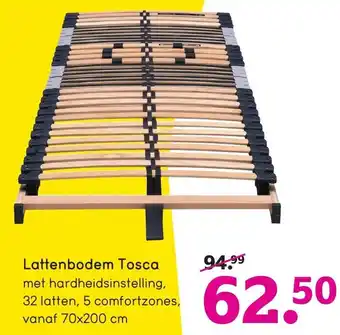 Leen Bakker Lattenbodem Tosca 70x200cm aanbieding