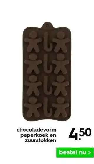 HEMA Chocoladevorm peperkoek en zuurstokken aanbieding