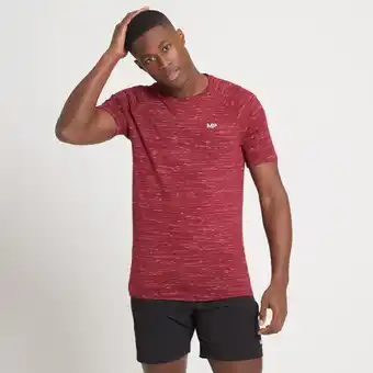 Myprotein Mp performance t-shirt met korte mouwen voor heren - kersenrood gemêleerd - xs aanbieding