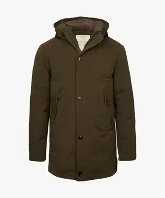 Profuomo Profuomo heren khaki eenden dons parka aanbieding