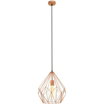 Praxis Eglo hanglamp carlton koper 60w aanbieding