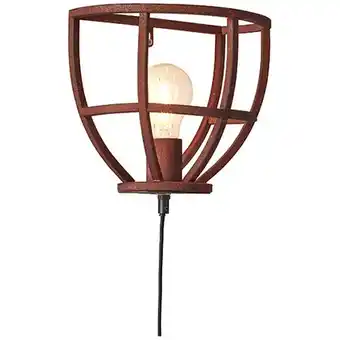 Praxis Brilliant wandlamp matrix roest e27 aanbieding