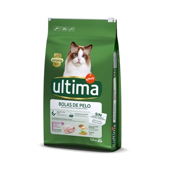 Zooplus 7,5kg cat hairball - kalkoen & rijst ultima kattenvoer aanbieding