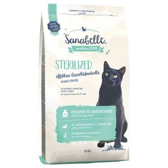 Zooplus 2x2kg sterilized sanabelle kattenvoer aanbieding