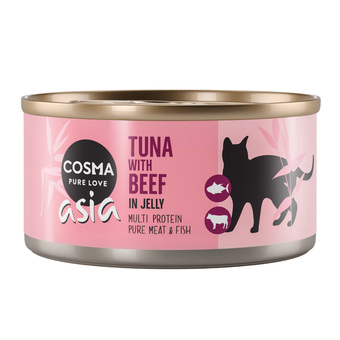 Zooplus Cosma thai / asia in gelei kattenvoer 6 x 170 g tonijn met rund aanbieding