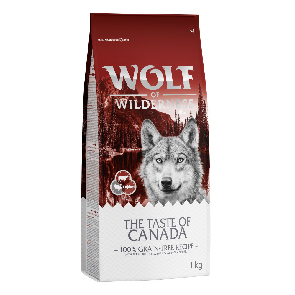 1kg the taste of canada wolf of wilderness hondenvoer aanbieding
