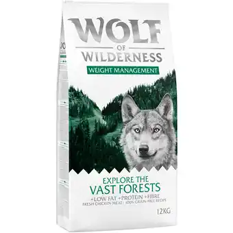 Zooplus 2x12kg weight management wolf of wilderness hondenvoer aanbieding