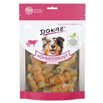 Zooplus 250g kippenborst kauwrol dokas hondensnacks aanbieding