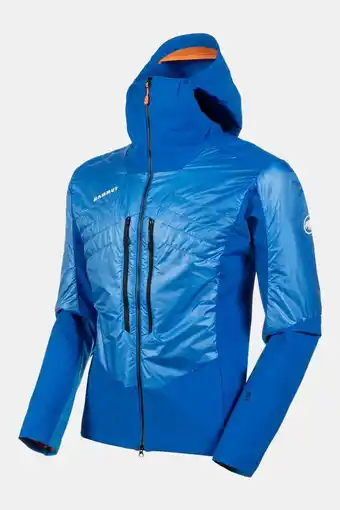 Bever Mammut eisfeld hybrid hooded softshell jas blauw aanbieding