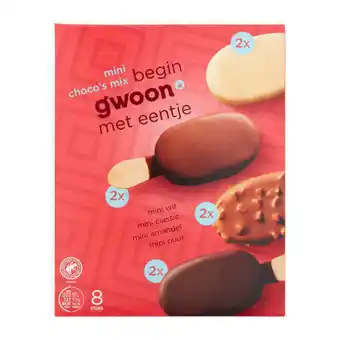 Coop G'woon mini choco mix ijsjes aanbieding