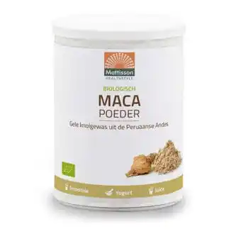 Vitamins Mattisson maca poeder bio 150 gram aanbieding