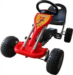 Bol.com Vidaxl skelter met pedalen rood aanbieding