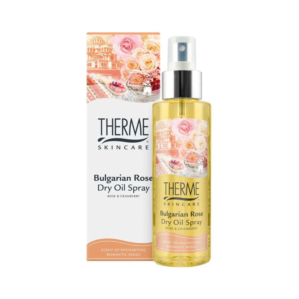 Therme bulgarian rose dry oil spray aanbieding bij Plein.nl