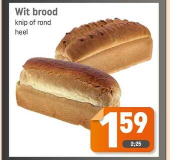 Dagwinkel Wit Brood Knip Of Rond aanbieding