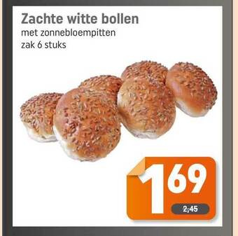 Dagwinkel Zachte Witte Bollen Met Zonnebloempitten aanbieding