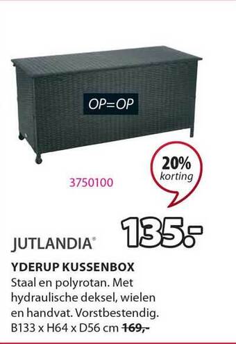 Jysk Jutlandia Yderup Kussenbox 20% Korting aanbieding