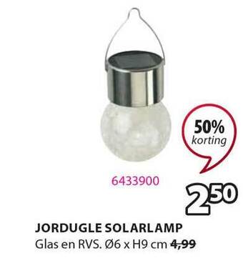 Jysk Jordugle Solarlamp 50% Korting aanbieding