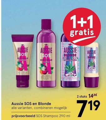 Etos Aussie SOS En Blonde 1+1 Gratis aanbieding