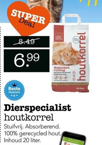 Dierspecialist Dierspecialist Houtkorrel aanbieding