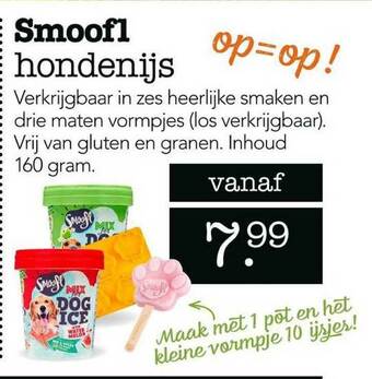 Dierspecialist Smoofl Hondenijs aanbieding