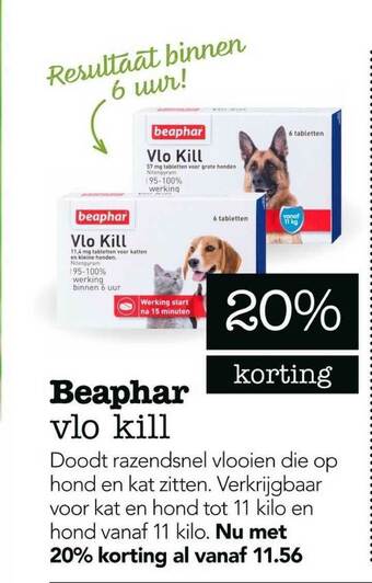 Dierspecialist Beaphar Vlo Kill 20% Korting aanbieding