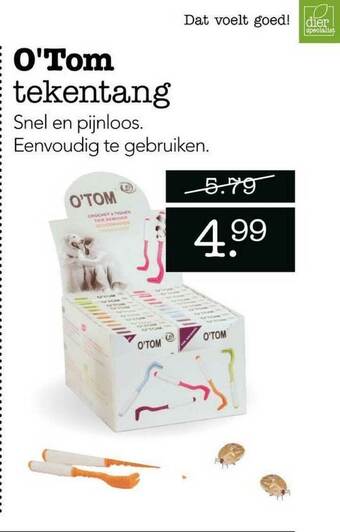 Dierspecialist O'Tom Tekentang aanbieding