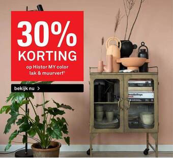 Karwei Op Histor My Color Lak & Muurverf 30% Korting aanbieding