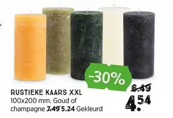 Xenos Rustieke kaars xxl aanbieding