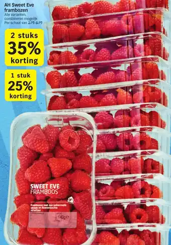 Albert Heijn AH Sweet Eve frambozen aanbieding