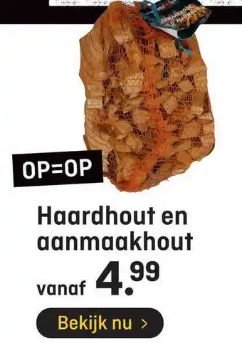 Hubo Haardhout en aanmaakhout aanbieding