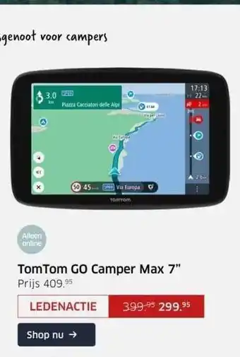 ANWB Tomtom go camper max 7 aanbieding