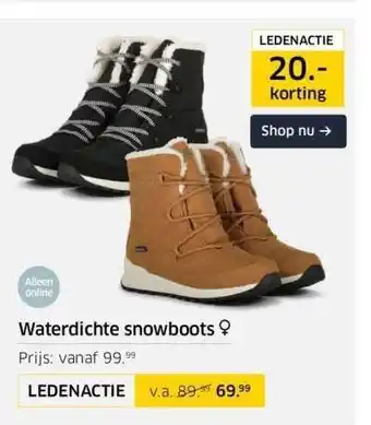 ANWB Waterdichte snowboots aanbieding