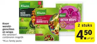 Albert Heijn Knorr wereld- gerechten en wraps aanbieding