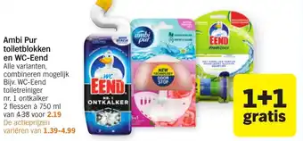 Albert Heijn Ambi Pur toiletblokken en WC-Eend 750ml aanbieding