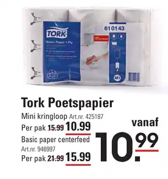 Sligro Tork Poetspapier -mini kripgloop aanbieding