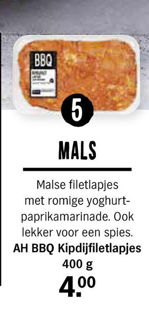 Albert Heijn AH BBQ Kipdijfiletlapjes aanbieding