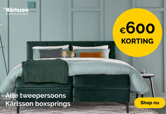 Beter Bed Alle tweepersoons Kärlsson boxsprings aanbieding