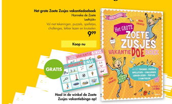 The Read Shop Het grote Zoete Zusjes vakantiedoeboek aanbieding