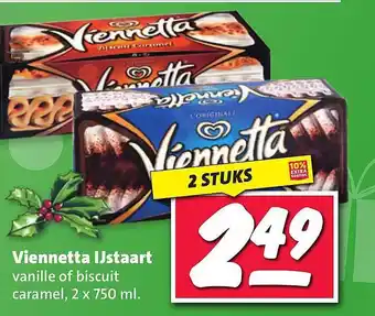 Nettorama Viennetta ijstaat vanille of biscuit caramel aanbieding