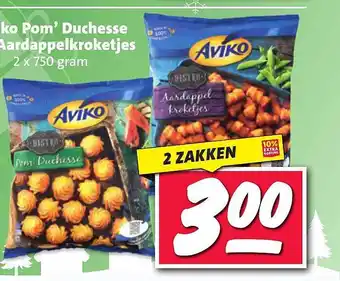 Nettorama Aviko pom' duchesse aardappelkroketjes aanbieding