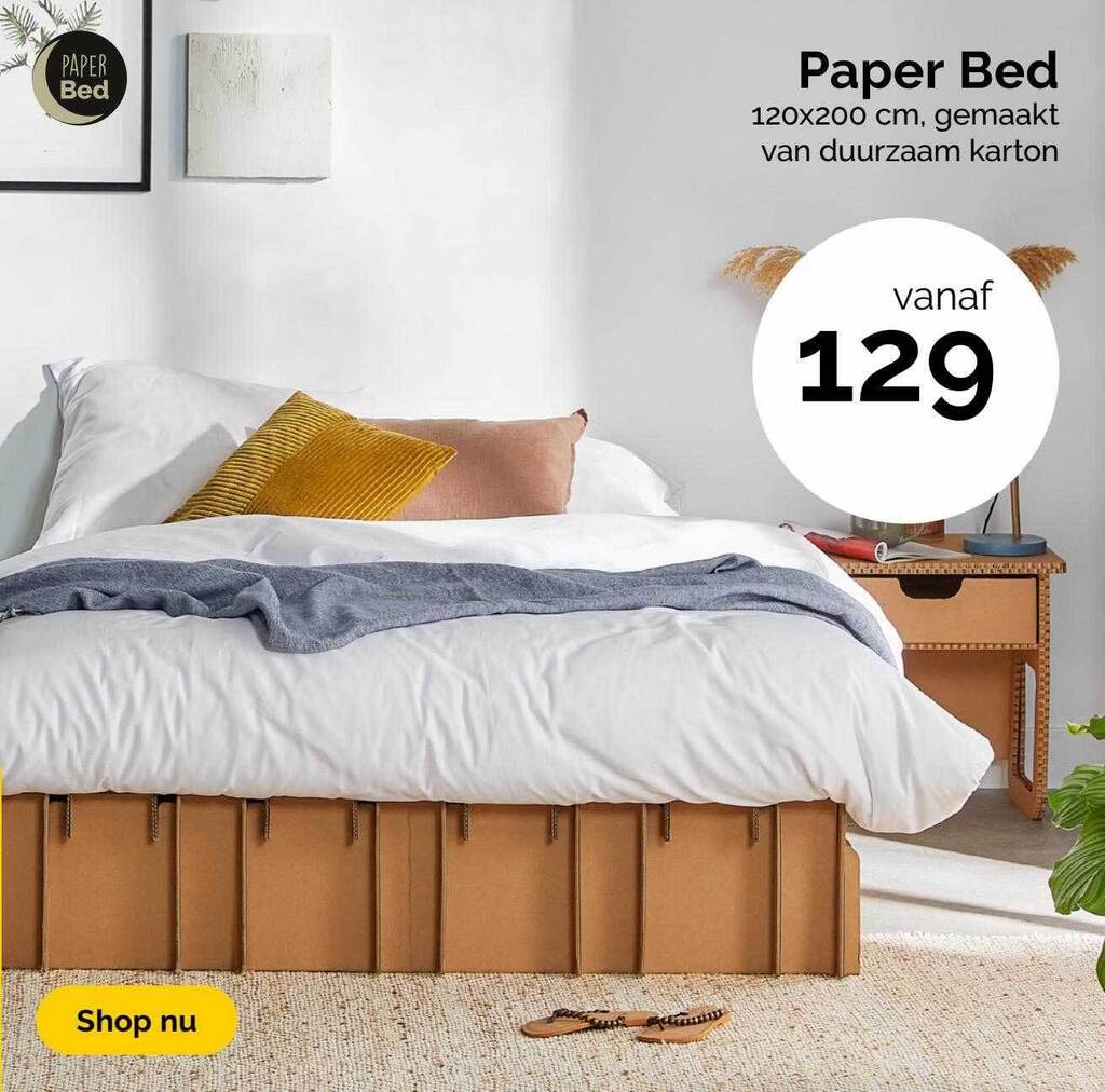 Paper bed aanbieding bij Beter Bed