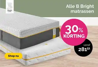 Beter Bed Alle b bright matrassen aanbieding