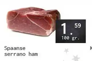 Naanhof Spaanse serrano ham aanbieding