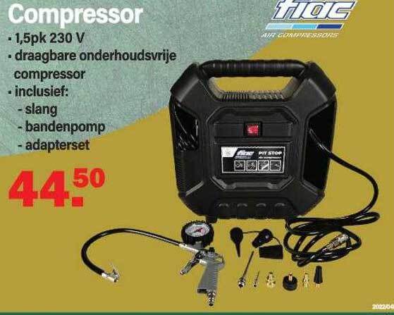 Fiac Compressor Aanbieding Bij Van Cranenbroek