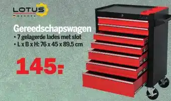 Van Cranenbroek Lotus gereedschapswagen aanbieding