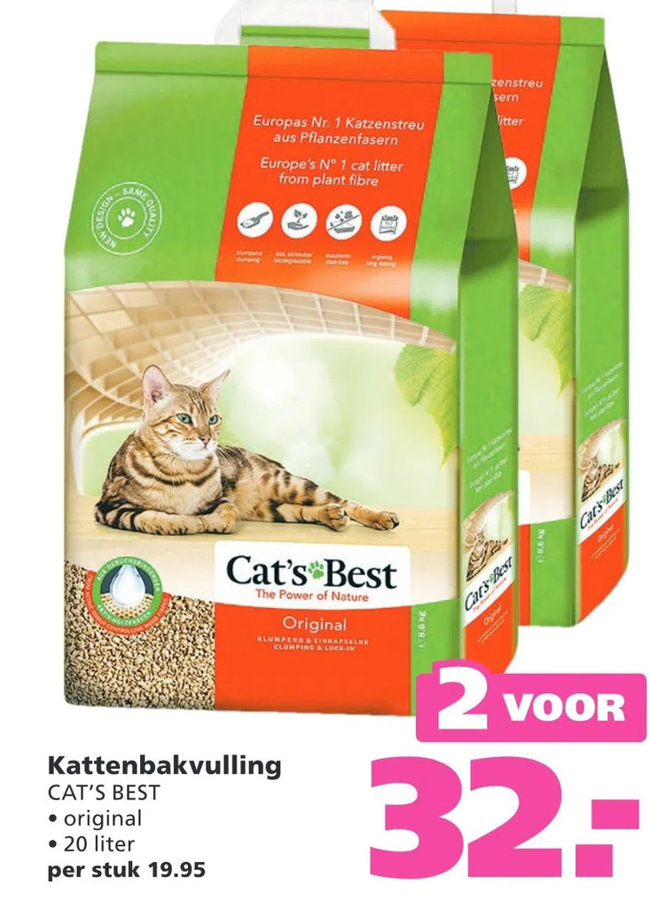 Kattenbakvulling cat's best aanbieding bij Ranzijn