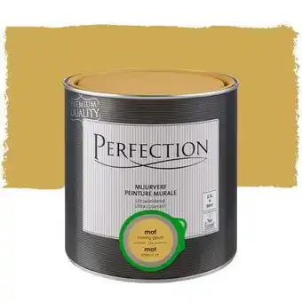 Praxis Perfection ultradekkende muurverf honinggoud ma... aanbieding