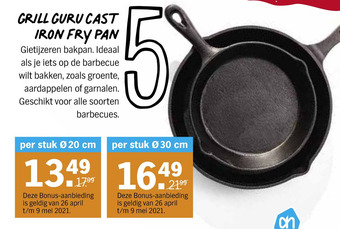 Albert Heijn GRILL GURU CAST IRON FRY PAN vanaf aanbieding